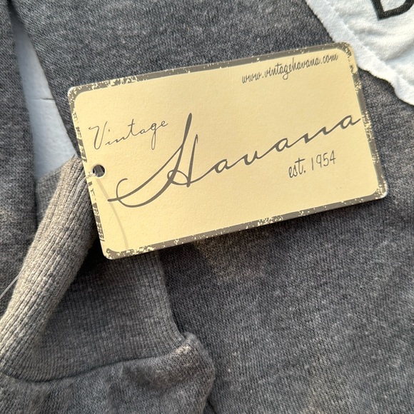 Vintage Havana Embellished Gray Hoodie NWT - Picture 5 of 6